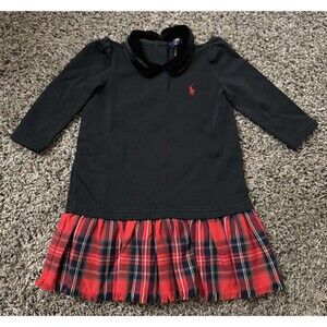 Toddler Girl Size 3/3T Polo Ralph Lauren Holiday Plaid Dress